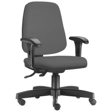 Imagem de Cadeira Giratória Job L02 Diretor Executiva Crepe Cinza - Lyam Decor