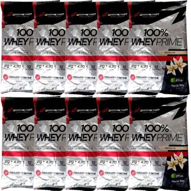 Imagem de Kit 10X 100% Whey Prime - 900g Refil Baunilha - BodyAction-Masculino