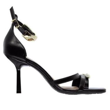 Imagem de Sandália Salto Fino Feminina Beira Rio 8490.314 Preta-Feminino