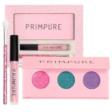 Imagem de Prim and Pure Natural Mineral Blush | Loose, Shimmery, Cheek Color | Pink Makeup Brush Gift Set | Vegan & Cruelty Free | Made in USA