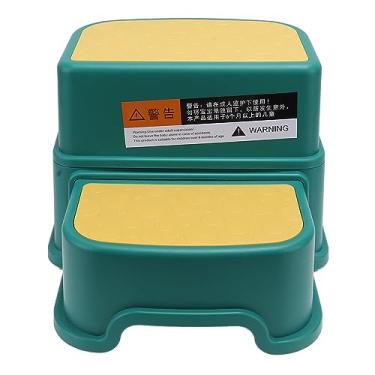 Imagem de ZJchao Banqueta de 2 Degraus para Crianças, Banquinho de 3 Peças para Crianças, Banquinho para, Banco Infantil Estável, Fundo Antiderrapante, Bordas Mais Suaves, Berçário, Infantil para Banheiros,