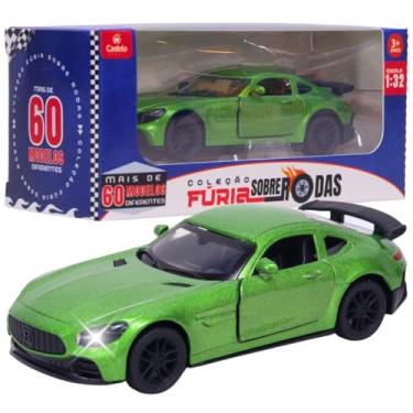 Imagem de Carrinho Miniatura Verde Metal 1:32 C/Som e Luz - Castela Brasil