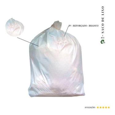 Imagem de Saco De Lixo 100 Litros P7 - Reforçado Branco- 20 Unidades - Higipack