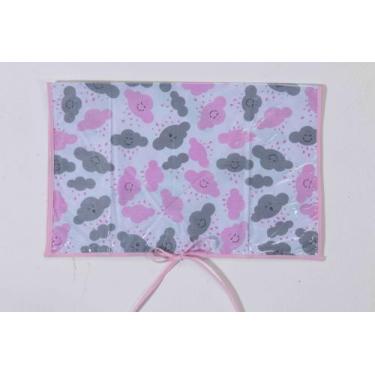 Imagem de Trocador de bebe para levar na Bolsa Estampado Chuva de amor Rosa cinz