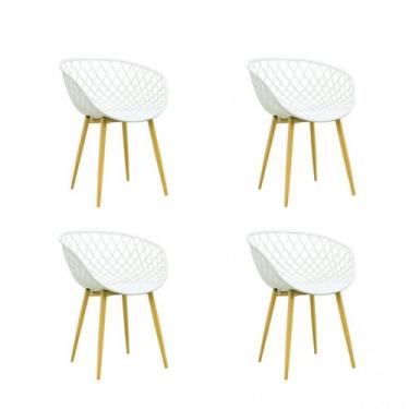 Imagem de Kit 4 Cadeiras com Braços Clarice - Rivatti