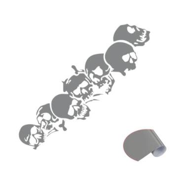 Imagem de Adesivo Universal De Horror Para Carro, Moto, Bicicleta Com Cabeça De 