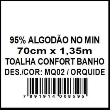 Imagem de TOALHA DE BANHO CONFORT ORQUIDEA SISA