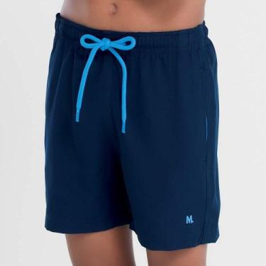 Imagem de Shorts praia infantil liso com detalhes - MASH