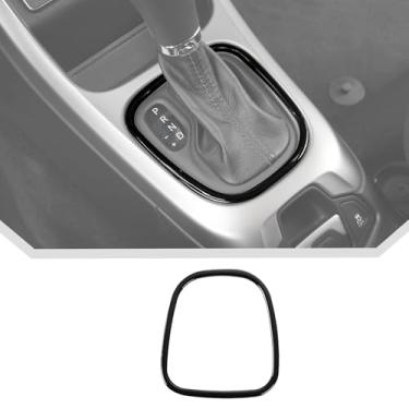 Imagem de JeCar Painel de mudança de marchas do console central preto para acessórios interiores Jeep Compass 2017-2020