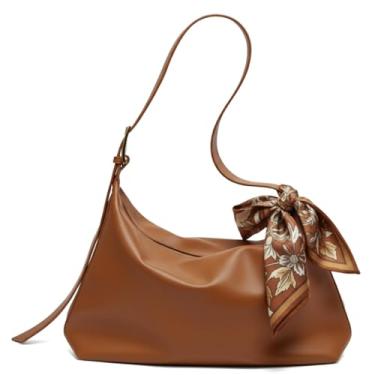 Imagem de Bolsa Feminina Média Couro Vintage Pu De Grande Capacidade + Presente Cor Marrom ALWY