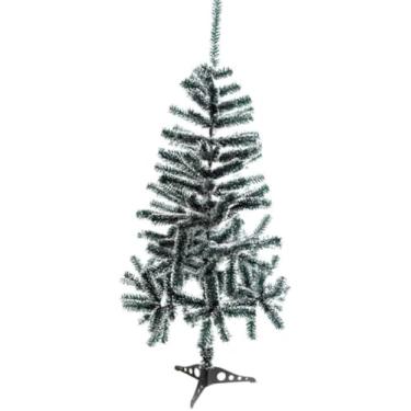 Imagem de Arvore de Natal Flocado 90 centimetros 100 Galhos Pinheiro Anti Chamas Perfeito Para Seu Natal em Familia