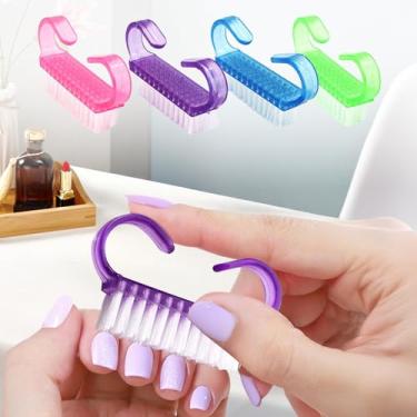 Imagem de Generic Conjunto de pincéis de unhas de acrílico com cerdas macias - perfeito para limpeza de manicure e pedicure - Ferramentas multifuncionais de pó para unhas e limas