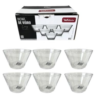 Imagem de Bowl de Vidro, Conjunto com 6 Peças, Transparente, Vidro Temperado, Tigelas para Cozinha