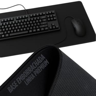 Imagem de Mouse Pad Gamer Extra Grande Preto 70x35 Ultra Performance Qualidade Premium HighSpeed