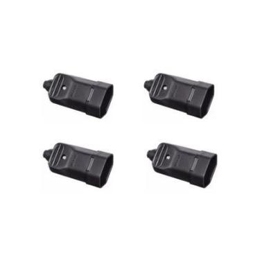Imagem de Kit 4 Plugue Femea Tomada 2p+t 180 20a Preto Margirius