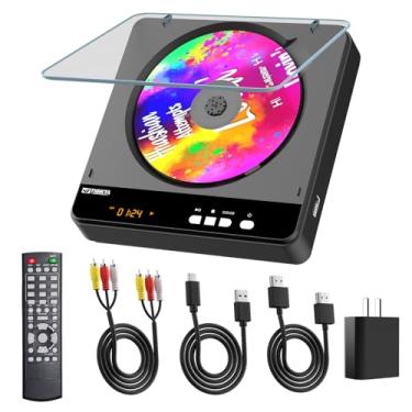 Imagem de Leitores de DVD HDMI para TV THINKYA Mini DVD Player Saída RCA 1080p HD grátis para todas as regiões, leitor de DVD compacto para Smart TV, suporta saída AV, USB, controle remoto, PAL/NTSC