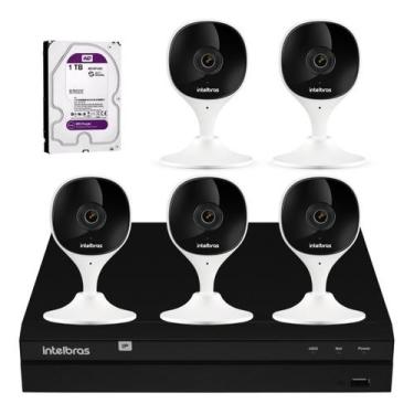 Imagem de Kit 5 Câmeras Imx Wifi Com Nvd 8 Canais E Hd 1 Tb Purple - INTELBRAS