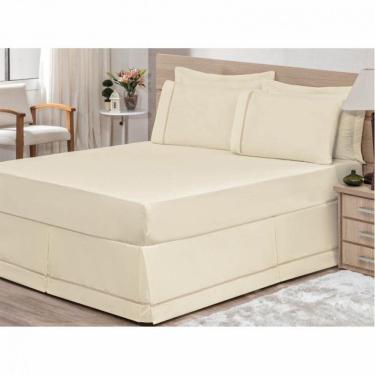 Imagem de Saia para Cama Box Solteiro 01 Peça Palha Bordados Ricardo