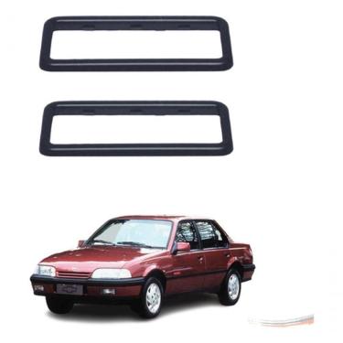 Imagem de Par Moldura Maçaneta Inter Preto Monza 82 A 96 Opala 68 A 92 [f103]