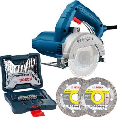 Imagem de Kit Serra Mármore Titan Gdc150 Bosch E X-line 33 Peças 110v, 110V