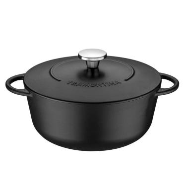 Imagem de Caçarola Trento Em Ferro Esmaltado Com Interno Em Antiaderente Starflon Excellent 28 Cm 6 L