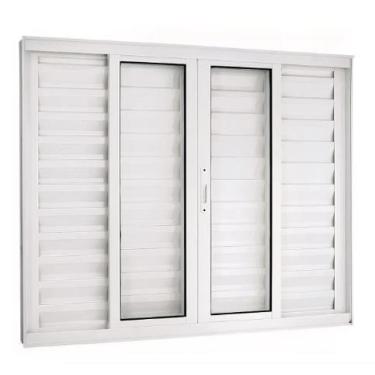 Imagem de Veneziana 6 Folhas Alumínio Branco ou Preto Linha 25 Suprema - Jaguar 