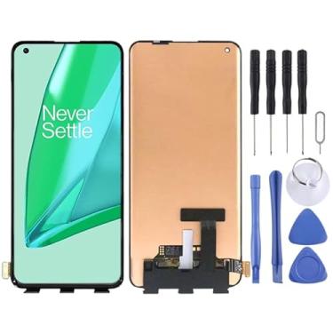 Imagem de Substituição da tela do telefone Para o OnePlus 9 Pro LE2121 LE2125 2123 2120 com a tela LCD original do Digitizer Assembly (preto) Acessórios para Phoen