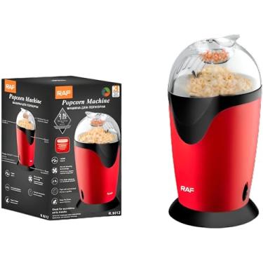 Imagem de Máquina elétrica de pipoqueira de ar quente, pipoqueira de bolo, máquina de pipoca de manteiga de amendoim, moedor de pipoca pequeno, rosa (vermelho grande)