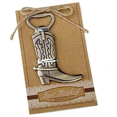 Imagem de Layseri Pacote com 20 botas estilo cowboy retrô abridor de garrafa de cerveja lembrancinhas de casamento, lembrancinhas de festa para convidados, presente de lembrança para chá de bebê, decorações e