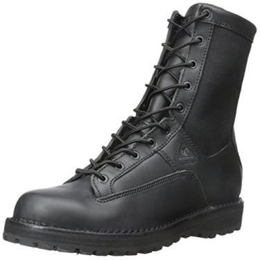 Imagem de ROCKY Botas de serviço público impermeáveis Portland com cadarço, Preto, 10
