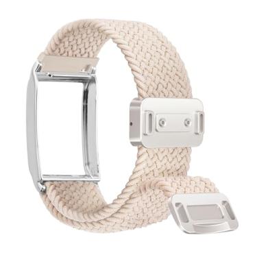 Imagem de Abanen Pulseira de substituição respirável de nylon elástico premium com amortecedor de liga para WHOOP 4.0, pulseira elástica ajustável com fecho magnético para rastreador de atividades WHOOP 4