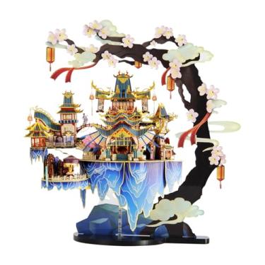 Imagem de Microworld 3D Metal Puzzle for Adult, Peach Blossom Source Architecture Metal Model Kits, DIY Brain Teaser Challenge 3D Puzzles for Adults, Art Craft Buliding Home Decor Gift for Age 16+