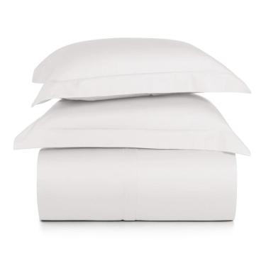 Imagem de Jogo de Duvet Casal 3 Peças Altenburg Algodão Lux 200 Fios  Branco