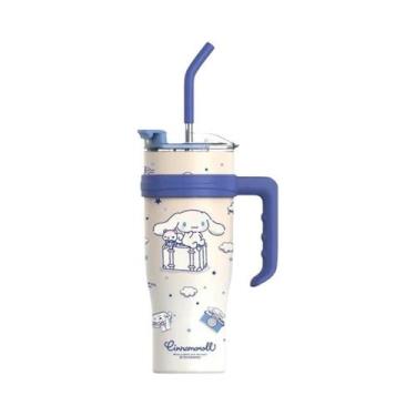 Imagem de Copo Térmico Sanrio Hello Kitty Kuromi Melody De 1200ml Com Canudo Par