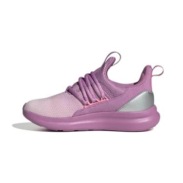 Imagem de adidas Tênis infantil unissex Lite Racer Adapt 7.0, Rosa claro/roxo pré-amado/rosa Bliss, 21