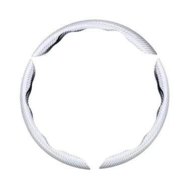 Imagem de Capa De Volante De Carro Universal Antiderrapante Em Fibra De Carbono 