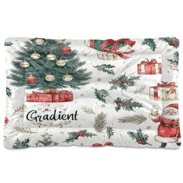 Imagem de SEHANY Cama de Natal para cães e gatos com fundo antiderrapante, cama de canil, colchão macio para animais de estimação, lavável, para cães pequenos, médios e grandes, gatos, 91 x 61 cm