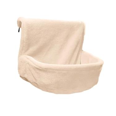 Imagem de WeiLaiKeQi Cama para gatos em radiador, suporte de janela, rede para descanso, bege