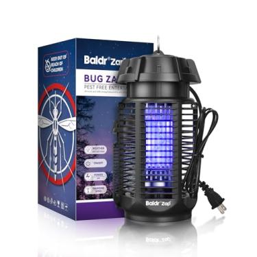 Imagem de BALDR Bug Zapper Outdoor Indoor, 20W Power & 4200V Instant Grid Repelente de mosquitos, cobertura de armadilha para moscas de 1/2 acre para pátio, quintal, casa