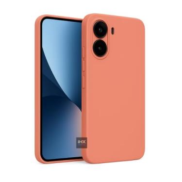 Imagem de Capa Capinha Case Compatível Xiaomi Poco X7 PRO Silicone Aveludada Anti Impacto Reforçada Emborrachado Com Proteção De Câmera Premium (ROSA SALMÃO)