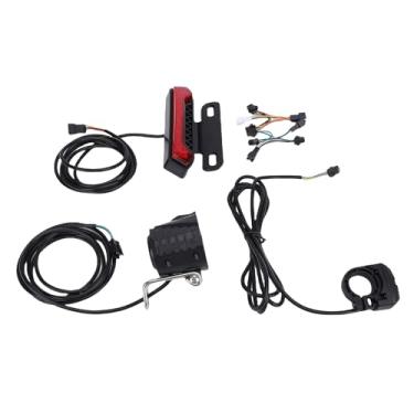Imagem de RiToEasysports Conjunto de Luzes de Bicicleta Elétrica, Alto Brilho, Farol Led, Sensor de Freio, Luz Traseira para Passeios Noturnos, Acessórios de Bicicleta para Adultos