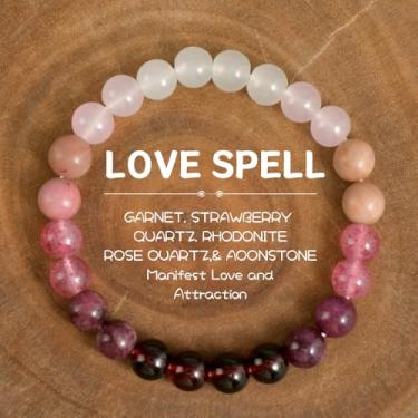 Imagem de Pulseira de atração, mulheres, homens, olho de tigre, pedra natural, contas elásticas feitas à mão, joias, dinheiro, riqueza, ioga, amizade, presente de Natal, Medium, Latão, Sem Pedra Preciosa