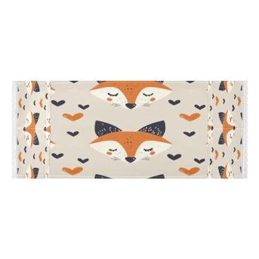 Imagem de Wassud Capas de lavadora e secadora de raposa de desenho animado, protetor de lavadora com sacos de armazenamento, capa de geladeira à prova de poeira com bolsos para lavanderia doméstica, cozinha