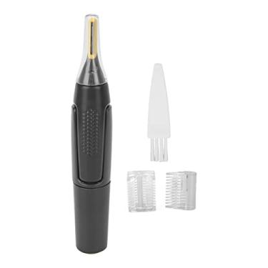 Imagem de Luqeeg Mini Aparador Elétrico Masculino, Máquina de Remoção Precisa de Pelos para Cabelos Faciais, Tamanho Compacto, Barbear Suave para Homens, Cor Branca