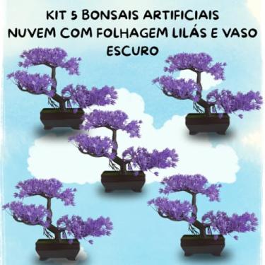 Imagem de Genérico, Kit 5 Bonsais Artificiais Nuvem Zen – Charme Lilás e Design Contemporâneo