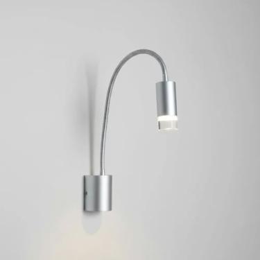 Imagem de Arandela Aluminio Flexivel Para Leitura Luminária De Parede Cabeceira de Cama (W3-4)