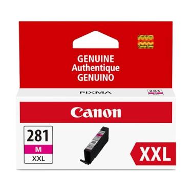 Imagem de Canon Tanque de tinta magenta genuíno CLI-281 XXL, compatível com TR8520, TS9120, TS8120, TS6120, TS9521C/a, TS9520/a, TS8220, TS6220, TS8320, TS6320, TS702/a e TR8620/a Series S