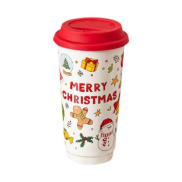 Imagem de IEUDNS Caneca de Natal de Cerâmica, Garrafa Fofa para Escritório, Parque Infantil E Viagens.