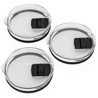 Imagem de CeleVista Pacote com 3 tampas de copo de 590 ml, tampas de substituição para copo Yeti de 590 ml, capas deslizantes magnéticas, sem BPA, fácil de limpar