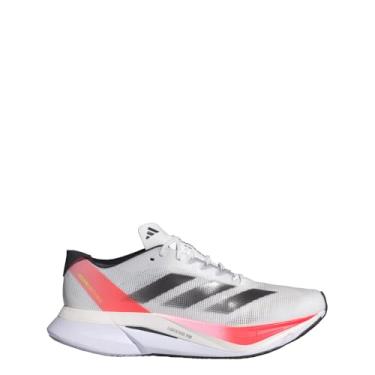 Imagem de adidas Tênis adulto unissex Adizero Boston 12, Branco/Aurora Met./Vermelho solar, 39 BR